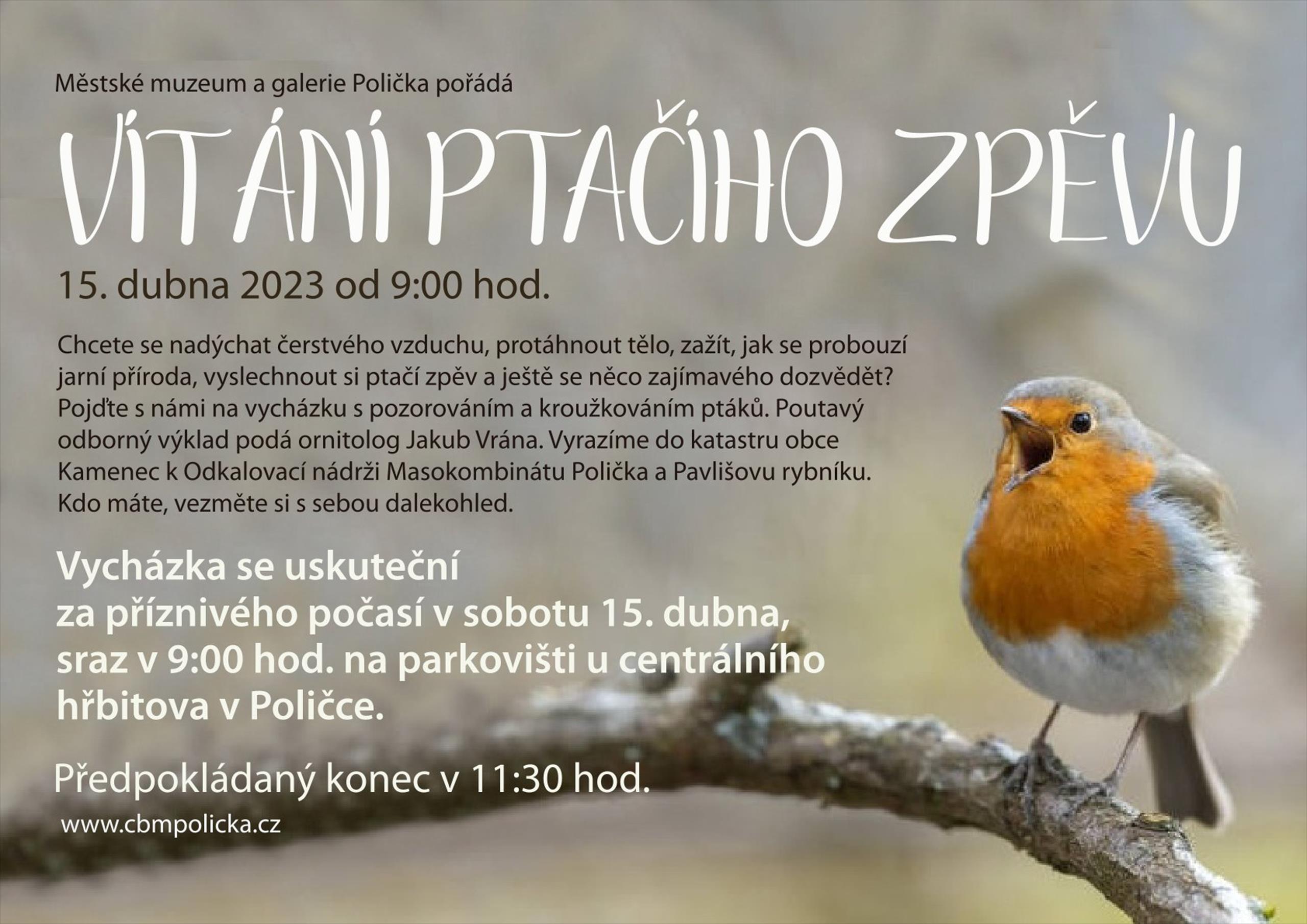 Vítání ptačího zpěvu