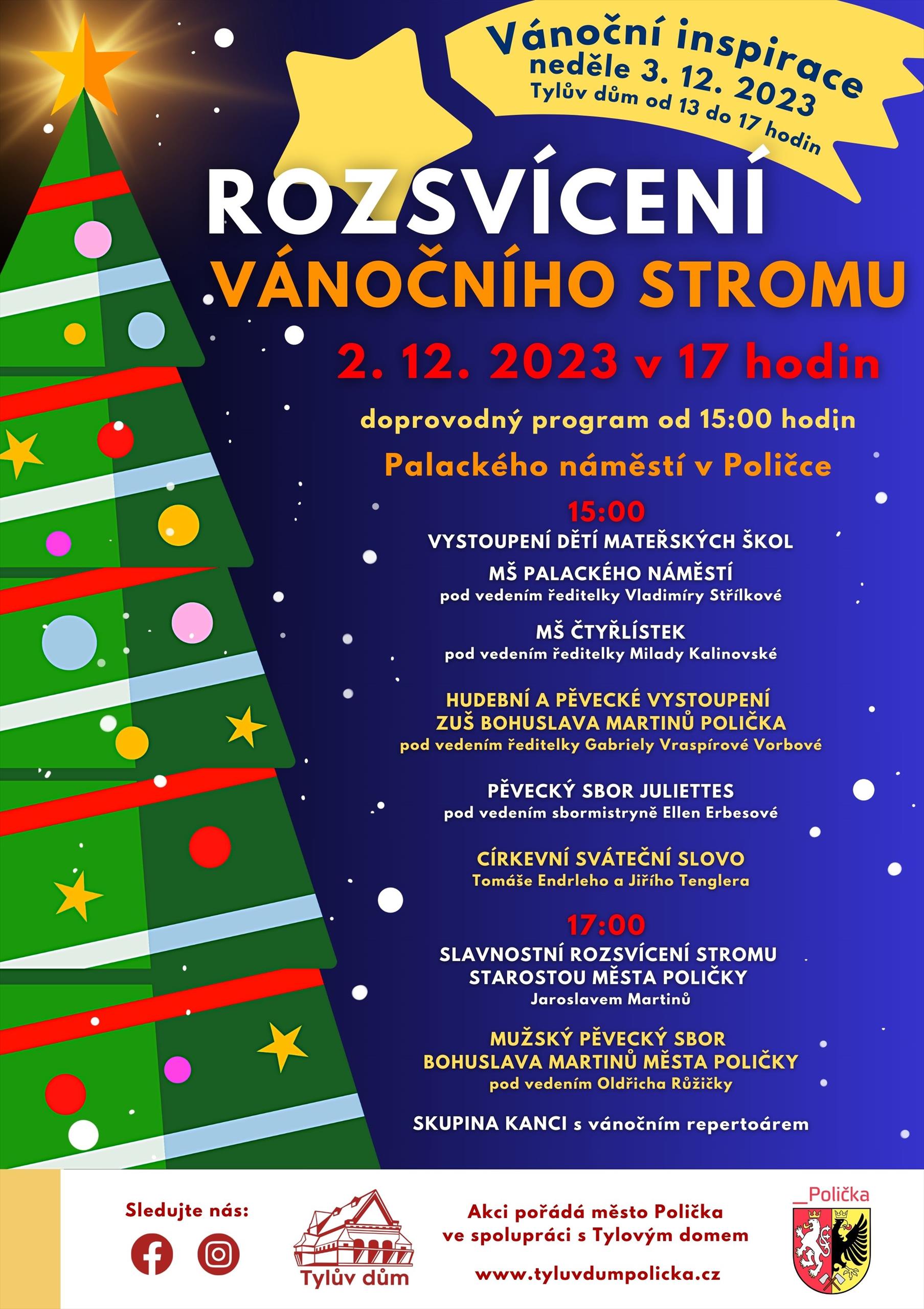 Rozsvícení vánočního stromu
