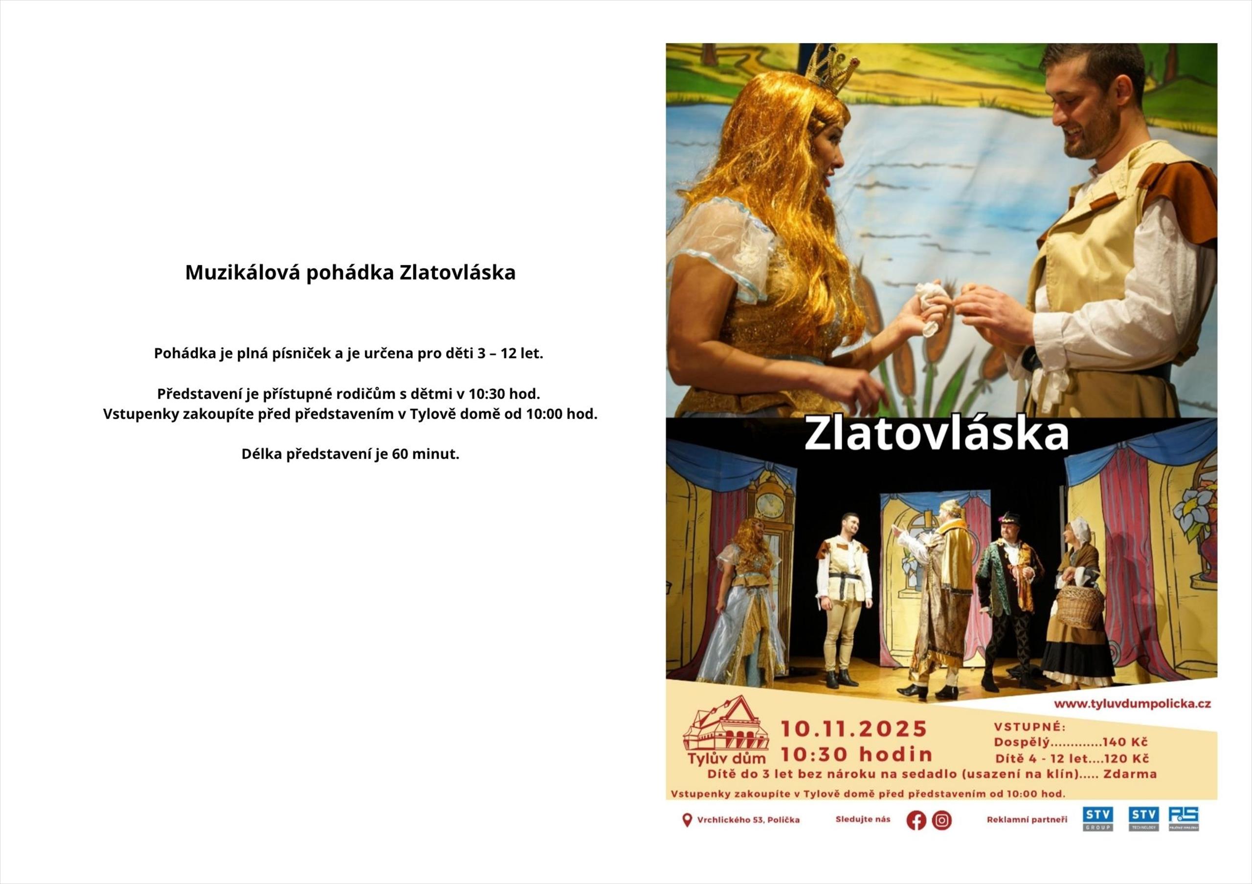 Zlatovláska - muzikálová pohádka